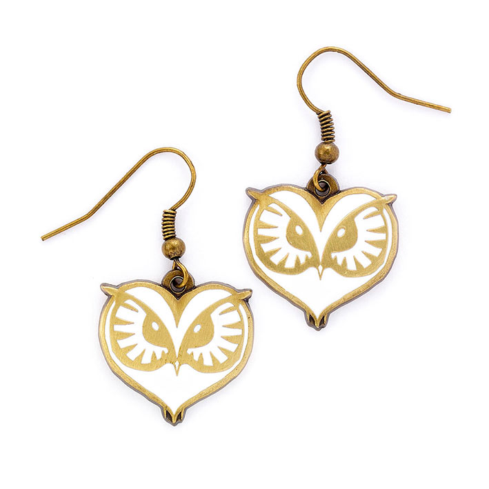 Pendientes Owl Face