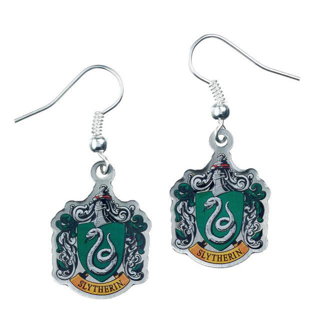 Pendientes Slytherin Crest de metal Harry Potter. The Carat Shop