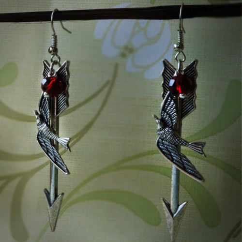 Pendientes The Hunger Games (Los Juegos del Hambre) Mockingjay con flecha