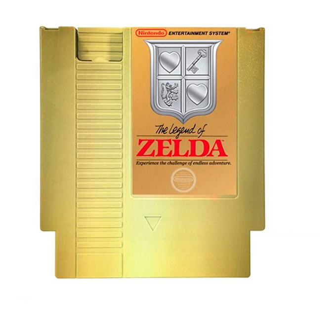 Petaca Zelda. Cartucho videoconsola NES. Nintendo