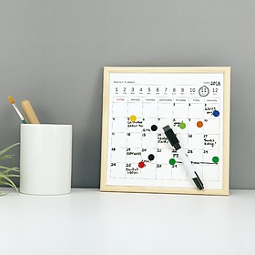 Pizarra con calendario planificador perpetuo en tamaño pequeño