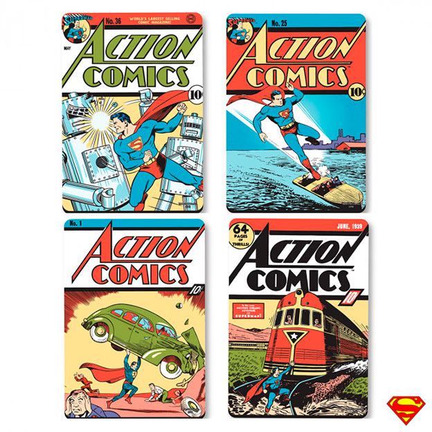 Posavasos Superman. Portadas Comics. DC Comics
