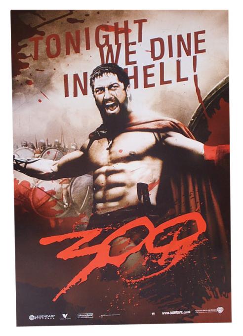 Poster 300, Leónidas. Cenaremos en el infierno. por 9,20€ - Qué Friki