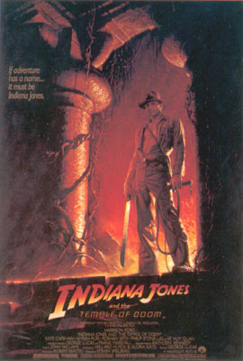 Póster Indiana Jones y el templo maldito