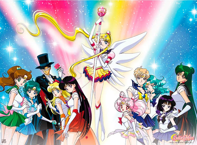 Poster Sailor Moon protagonistas. Quinta temporada. 52x38cm