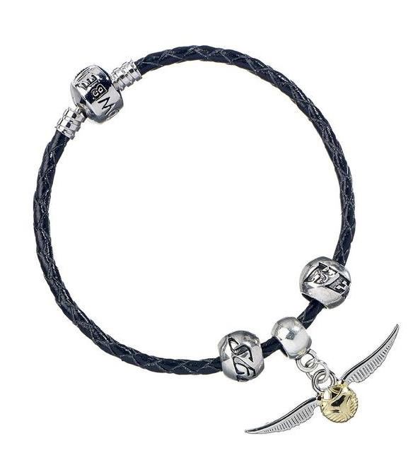 Pulsera de cuero Snich Dorado. Harry Potter