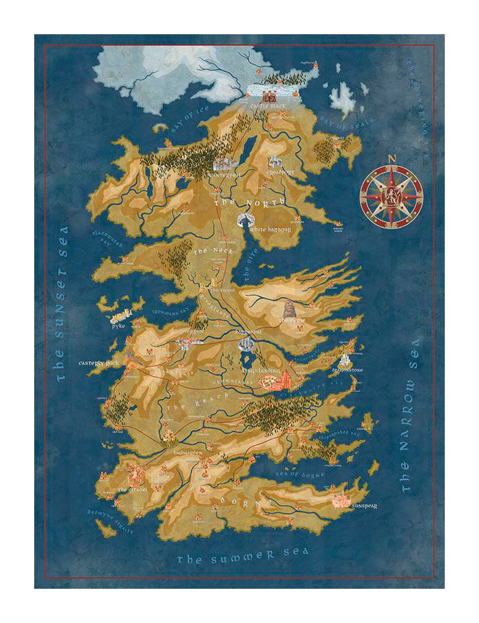 Puzzle Cersei Lannister Westeros Map Juego de Tronos