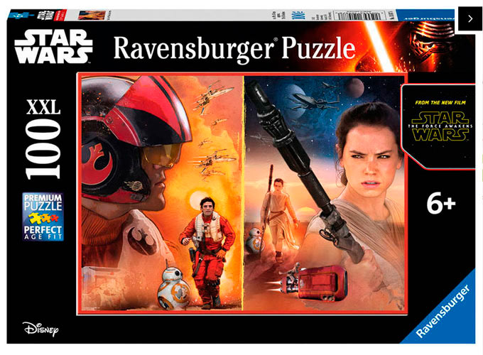 Puzzle Star Wars. Piloto Poe y Rey. 100 piezas