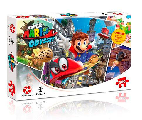 Puzzle Super Mario Odyssey World Traveler 500 piezas + póster
