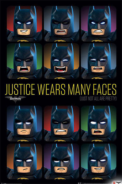 Póster Batman: La Lego Película. Expresiones