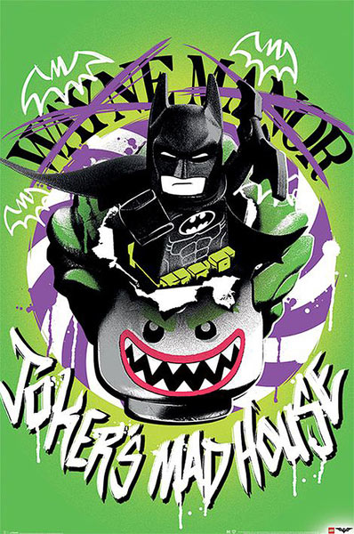Póster Batman: La Lego Película. Joker's Mad House