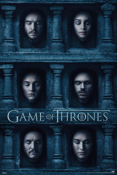 Póster Caras. Juego de Tronos