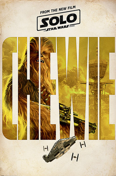 Póster Chewie. Han Solo: Una Historia de Star Wars