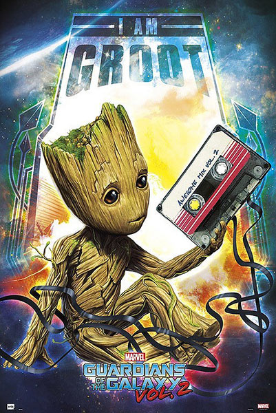 Póster Guardianes de la Galaxia 2. I am Groot