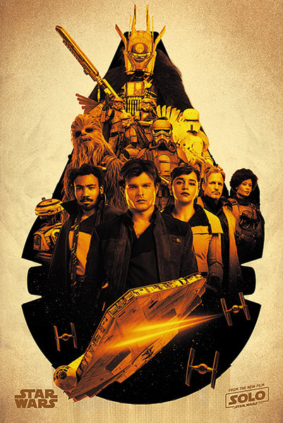 Póster Han Solo: Una Historia de Star Wars. Millenium Falcon