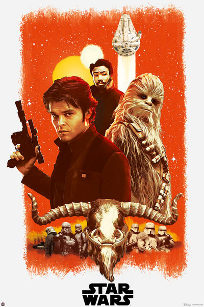 Póster Han Solo: Una Historia de Star Wars. Portada