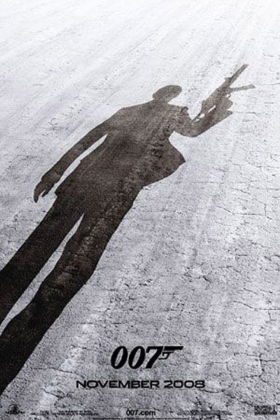 Póster James Bond 007. Quantum of Solace