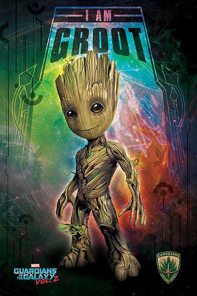 Póster Kid Groot. Guardianes de la Galaxia 2