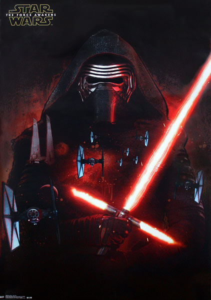 Póster Kylo Ren y Tie Fighter. Star Wars: El Despertar de la Fuerza