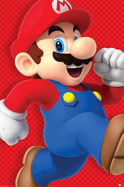 Póster Mario Bros. Corriendo