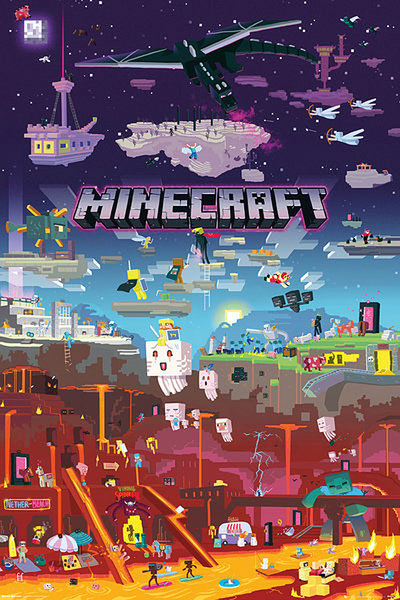 Póster Minecraft. World Beyond