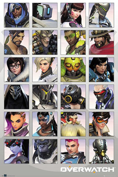 Póster Overwatch. Retratos