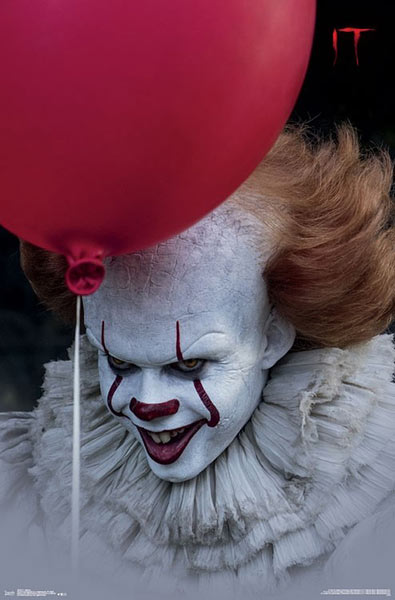 Póster Pennywise con globo. It (Eso) El Payaso Asesino