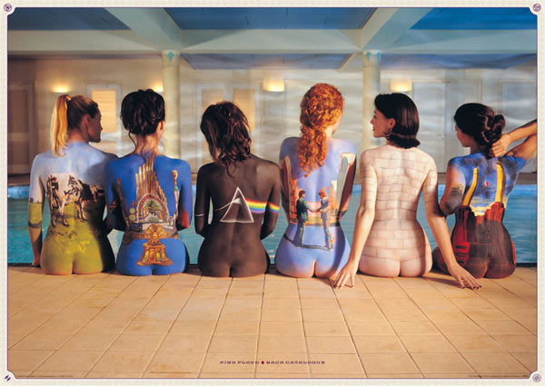 Póster Pink Floyd. Portadas pintadas