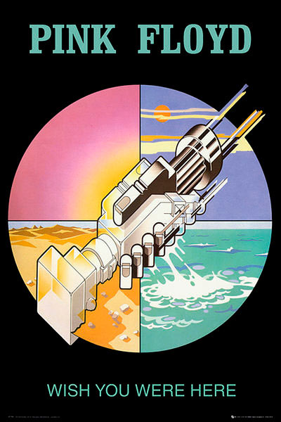 Póster Pink Floyd. Wish you were here