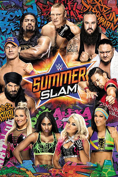 Póster Pressing Catch. Summerslam 2017