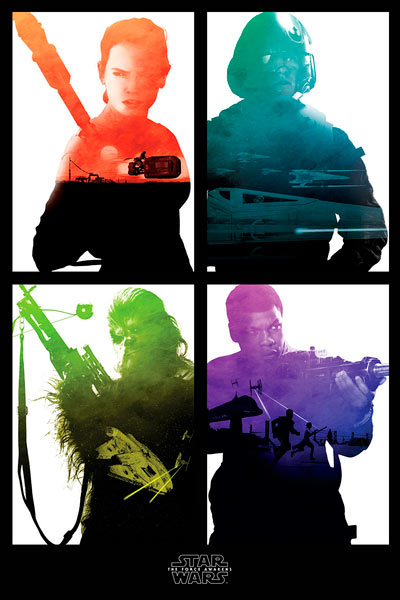 Póster Star Wars: El Despertar de la Fuerza. Episodio VII Rebel