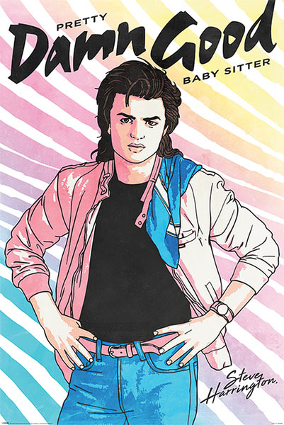 Póster Steve Harrington. Stranger Things