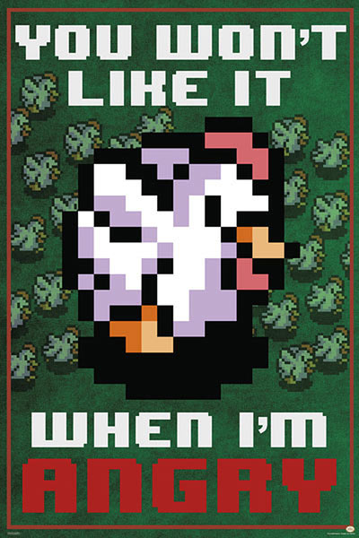 Póster The Legend of Zelda. Angry