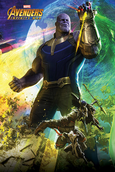 Póster Vengadores: Infinity War. Thanos