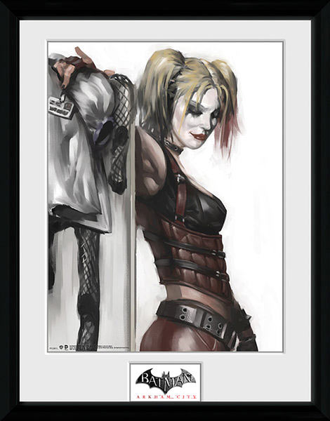Póster enmarcado Harley Quinn. Batman Arkham City