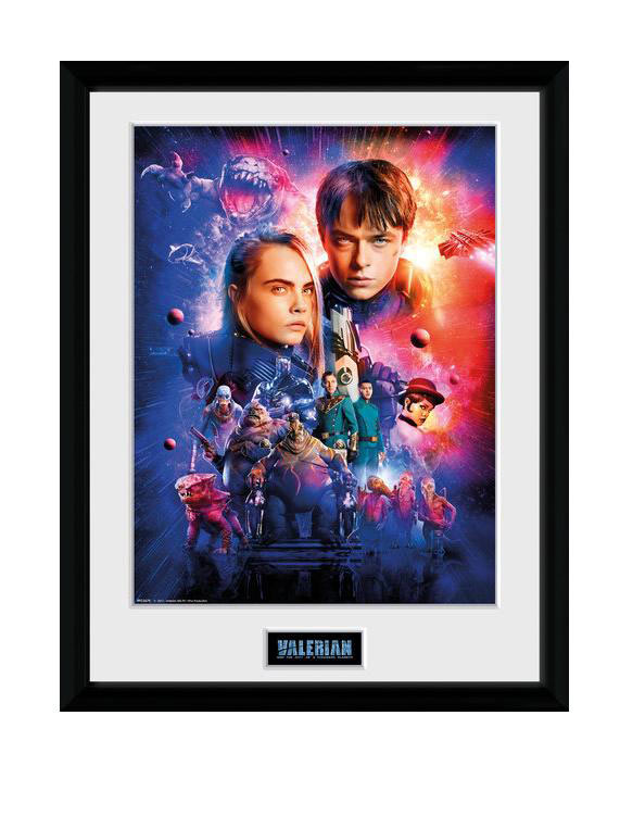 Póster enmarcado Valerian y la ciudad de los mil planetas. Portada