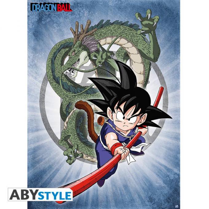 Póster laminado Goku & Dragón Shenron. Dragon Ball Z