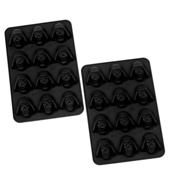 Set 2 molde de cubitos Darth Vader. Star Wars