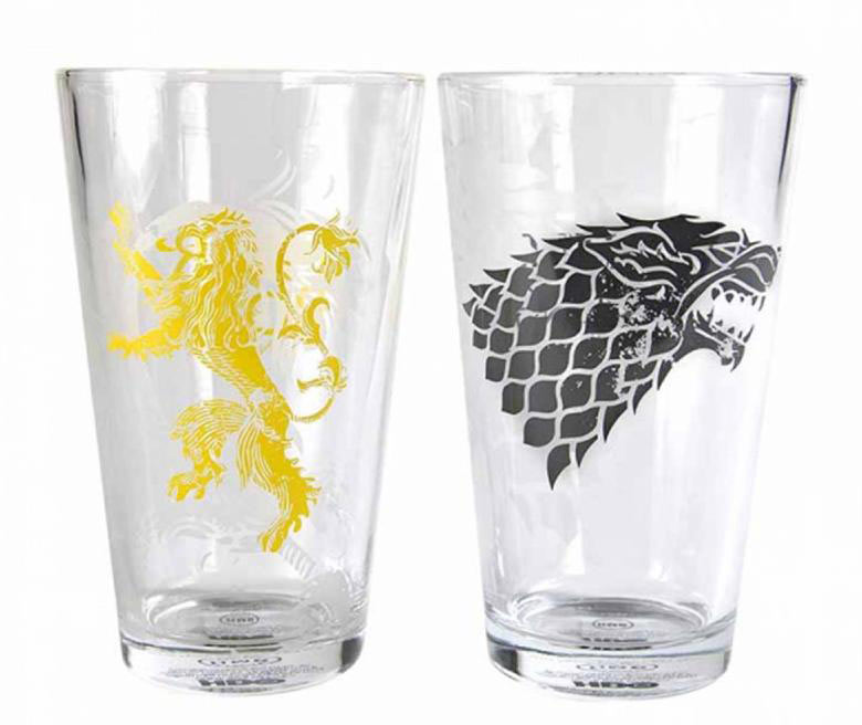 Set 2 vasos Lannister y Stark. Juego de Tronos