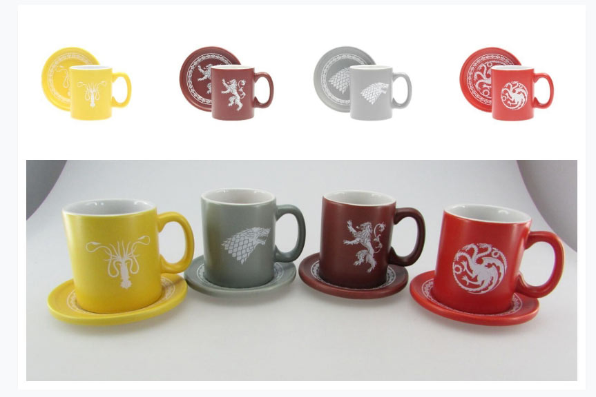 Set 4 tazas de café Juego de Tronos