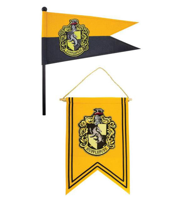 Set Banderín más Bandera Hufflepuff. Harry potter