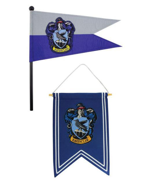 Set Banderín más Bandera Ravenclaw. Harry potter