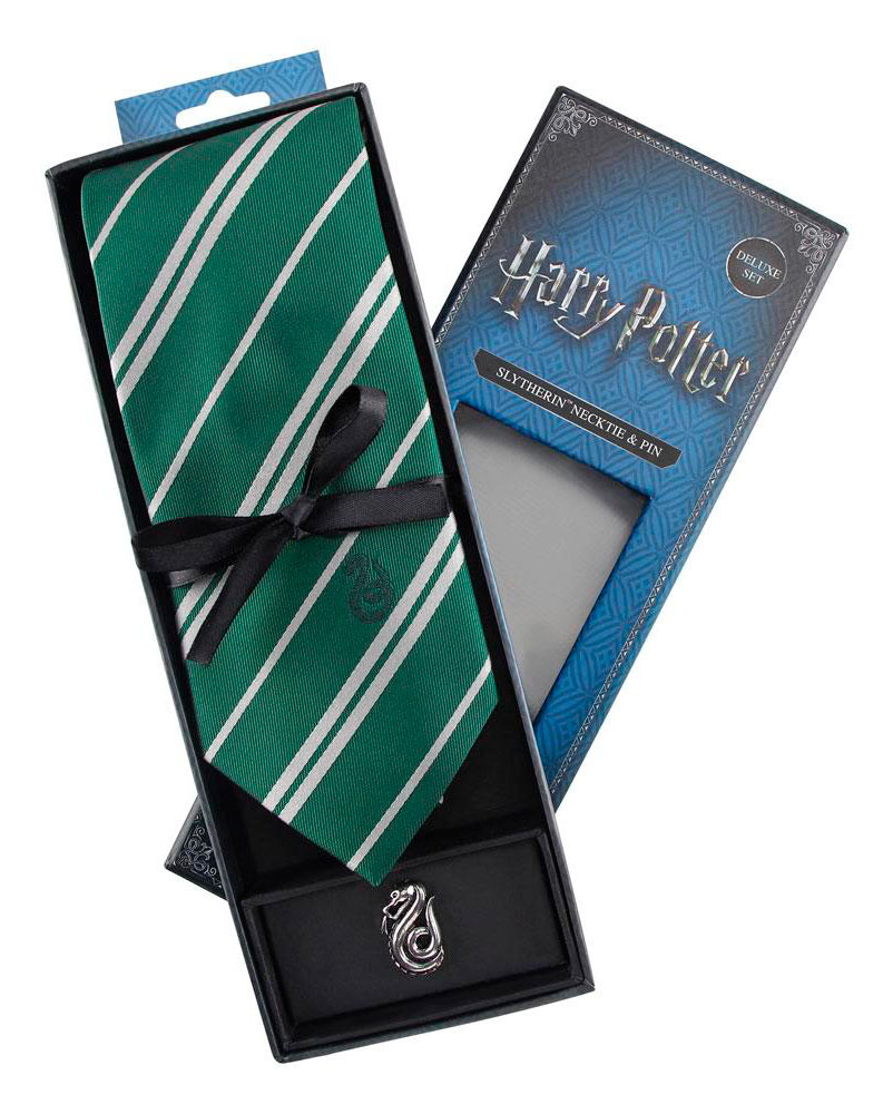 Set Deluxe de Corbata & Pin Slytherin. Harry Potter