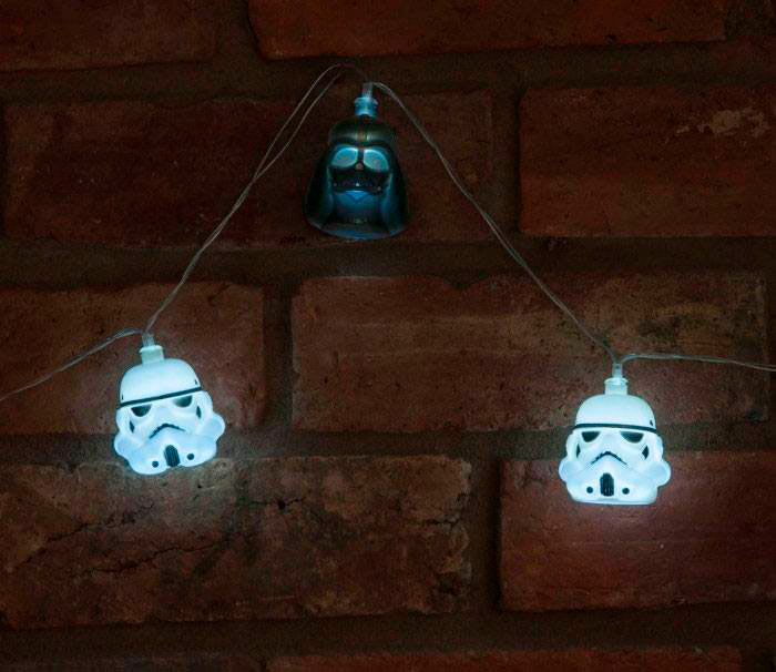 Set Luces Navidad 3D Darth Vader & Stormtrooper. Star Wars