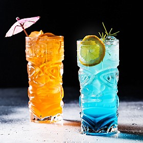 Set de 4 vasos tiki de cristal