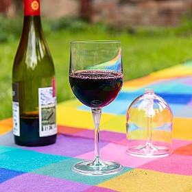 Set de dos copas de vino para llevar