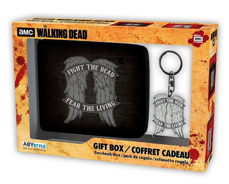Set regalo The Walking Dead. Dixon alas. Billetera y llavero