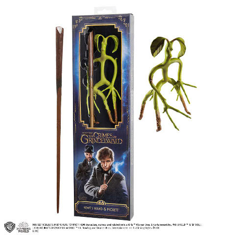 Set varita mágica Newt Scamander y Picket. Animales fantásticos: Los crímenes de Grindelwald
