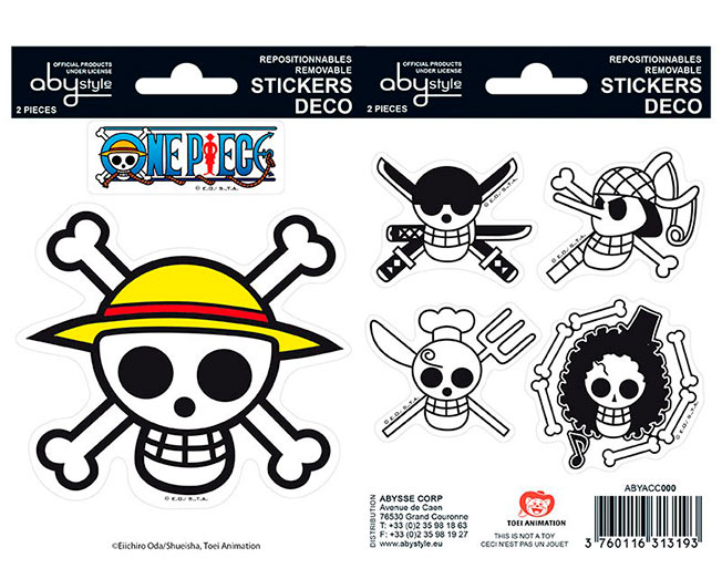 Stickers One Piece. Logos y emblemas calaveras