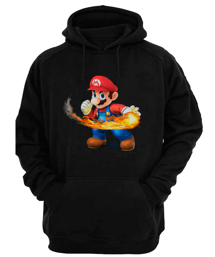 Sudadera Super Mario Bros de fuego